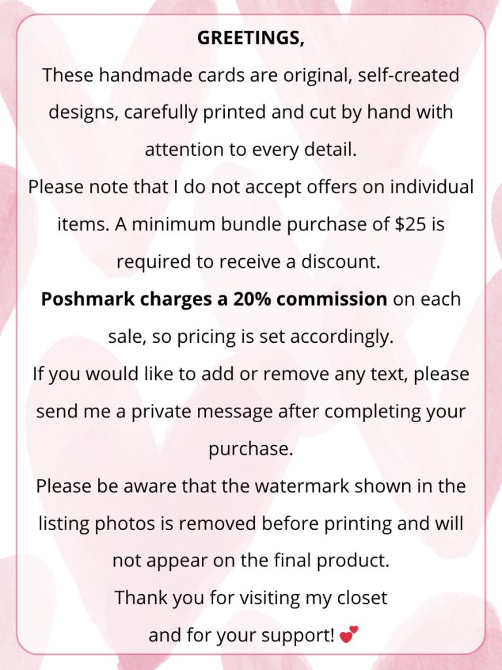 100 Personalized Biblie Thank You Cards Small Business, 4×3 in - Picture 8 of 8